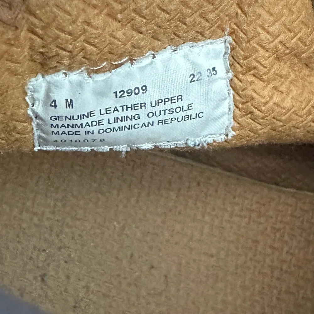 Timberland Timbs Tan Nubuck Combat Boots Size 4